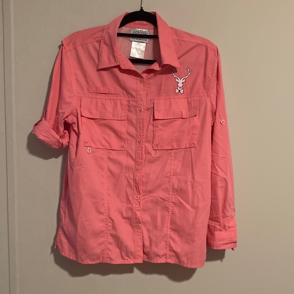 Jadelynn Brooke Pink Button Down Shirt